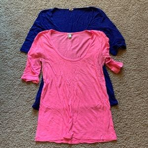 Lot of 2 J Crew tees